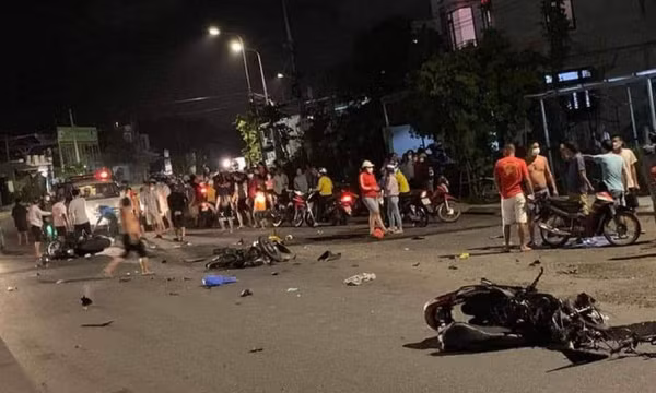 TNGT liên hoàn giữa ôtô và 3 xe máy làm 1 người chết, 2 người bị thương