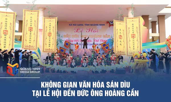 Không gian văn hóa Sán Dìu tại Lễ hội Đền Đức Ông Hoàng Cần