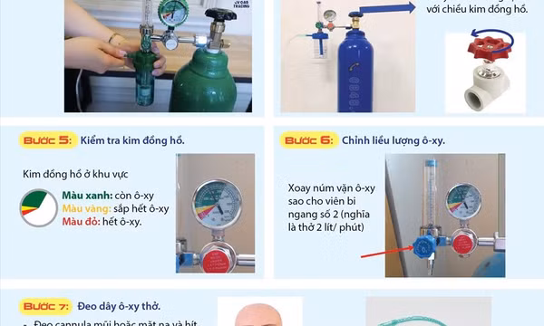Cách sử dụng bình oxy y tế tại nhà vừa an toàn lại hiệu quả