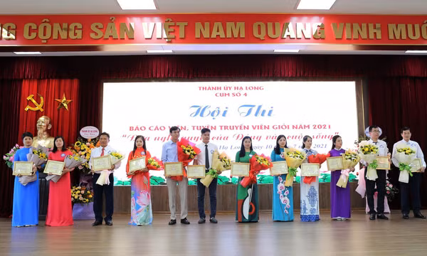  Hội thi báo cáo viên, tuyên truyền viên giỏi năm 2021: Đợt sinh hoạt chính trị nhiều ý nghĩa