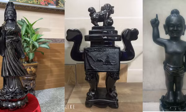 Tác phẩm của nghệ nhân than đá Quảng Ninh tham gia đấu giá gây quỹ mua máy thở cho bệnh nhân Covid-19
