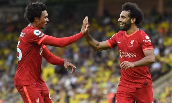Salah ghi bàn, Liverpool nhấn chìm Norwich
