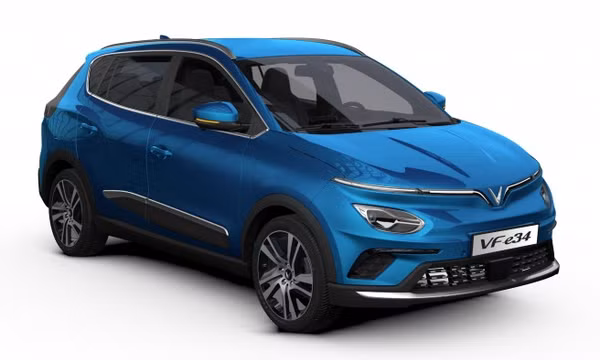 VinFast VF e34 bất ngờ lộ ảnh thực tế, cận cảnh khoang nội thất đẹp không điểm chê
