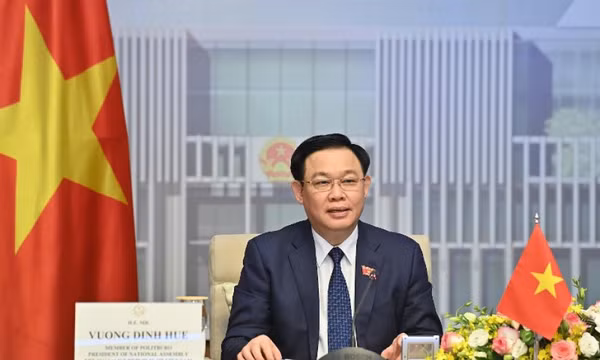 Chủ tịch Quốc hội Vương Đình Huệ dự Đại hội đồng AIPA-42 theo hình thức trực tuyến