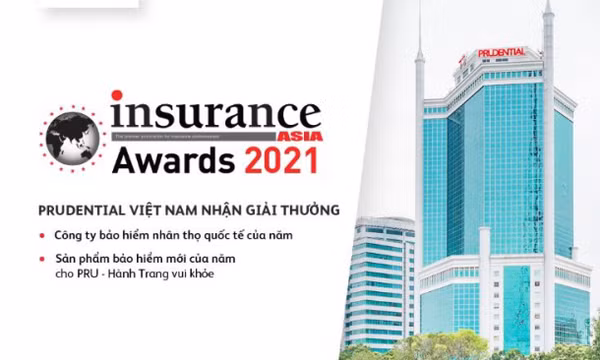 Prudential Việt Nam được vinh danh là “Công ty bảo hiểm nhân thọ quốc tế của năm” tại Insurance Asia Awards 2021