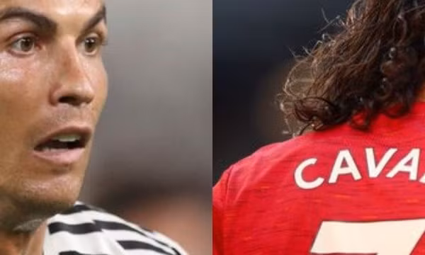 Cavani có động thái bất ngờ với Ronaldo về chiếc áo số 7