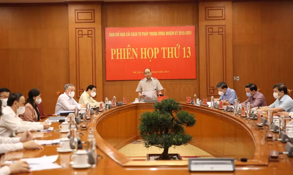 Chủ tịch nước chủ trì Phiên họp thứ 13 Ban Chỉ đạo Cải cách tư pháp Trung ương