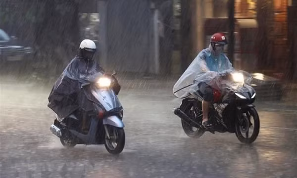 Bắc Bộ mưa to và dông, tập trung cao điểm vào sáng và đêm