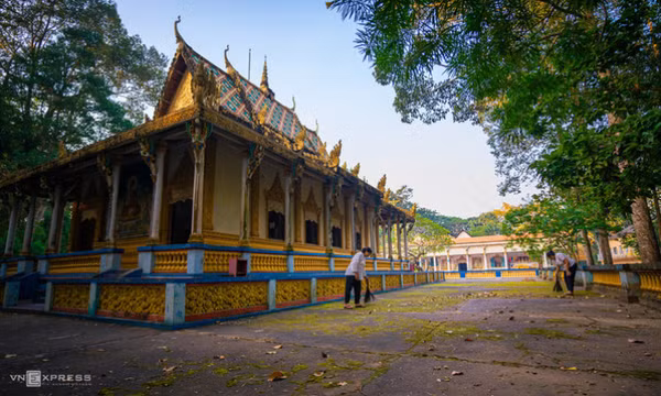 Ngôi chùa Khmer gây tò mò về câu chuyện lợn 5 móng