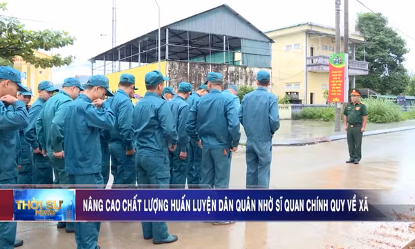 Nâng cao chất lượng huấn luyện dân quân nhờ sĩ quan chính quy về xã