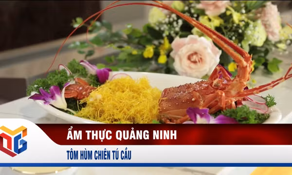 Tôm hùm chiên tú cầu