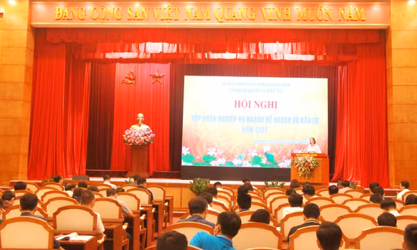 Hội nghị tập huấn nghiệp vụ ngành Kế hoạch và Đầu tư năm 2022
