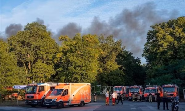 Cháy lớn trong rừng ở Berlin sau vụ nổ tại địa điểm cất giữ đạn dược 