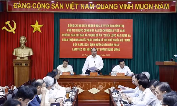 Đồng thuận, thống nhất cao trong xây dựng Đề án về Nhà nước pháp quyền