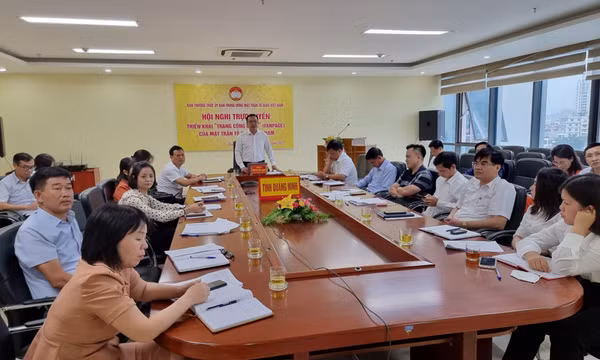 Hội nghị trực tuyến toàn quốc triển khai trang cộng đồng của MTTQ