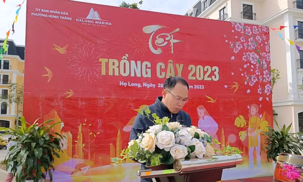 Khu đô thị Halong Marina trồng 500 cây xanh hưởng ứng Tết trồng cây
