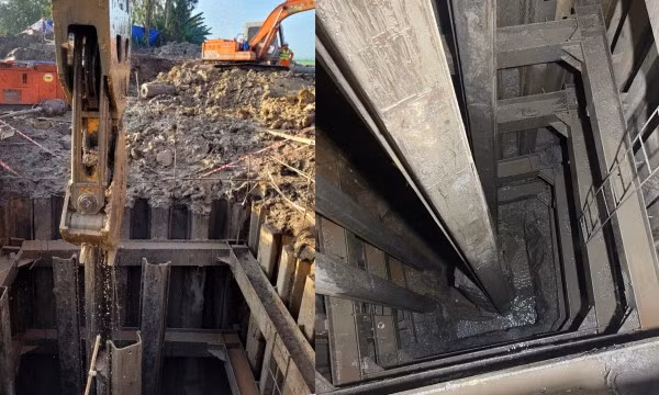 Bé trai lọt xuống trụ bê tông ở Đồng Tháp: Đã đào sâu đến 27m