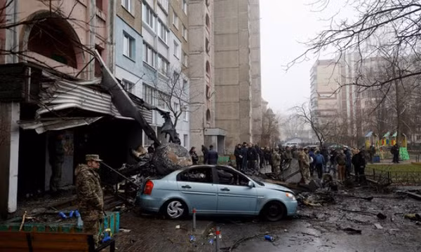 Rơi trực thăng, Bộ trưởng Nội vụ Ukraine cùng 15 người tử nạn
