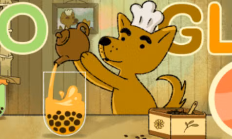 Google Doodle tung 'game trà sữa' gây tò mò