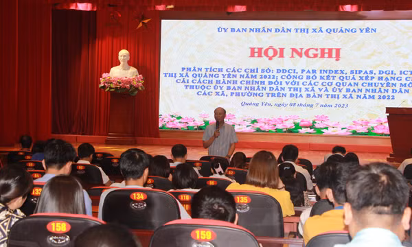 TX Quảng Yên: Hội nghị phân tích chuyên sâu và công bố 5 chỉ số về cải cách hành chính
