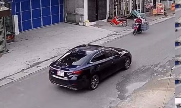 Ô tô đâm liên hoàn nhiều xe máy, 2 bé trai tử vong