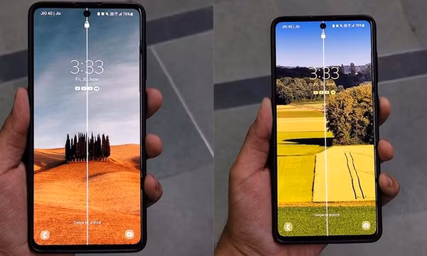 Smartphone Samsung Galaxy A71 bất ngờ gặp lỗi sọc màn hình