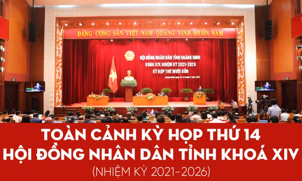 Toàn cảnh Kỳ họp thứ 14, Hội đồng nhân dân tỉnh khoá XIV, nhiệm kỳ 2021-2026
