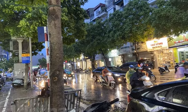 Đông Bắc Bộ, vùng núi và trung du chiều và đêm có mưa vừa, mưa to