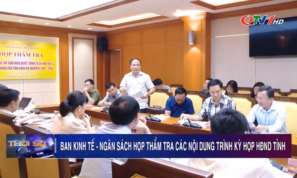 Thẩm tra các báo cáo, tờ trình, dự thảo nghị quyết trình Kỳ họp thứ 14