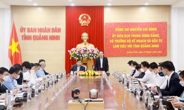 Bộ Kế hoạch và Đầu tư làm việc với tỉnh Quảng Ninh