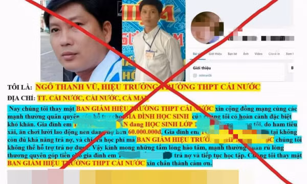 Giả danh hiệu trưởng kêu gọi từ thiện lạ lùng