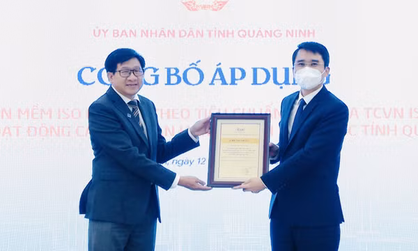 Quảng Ninh là tỉnh đầu tiên ở miền Bắc áp dụng thành công Hệ thống ISO điện tử vào hoạt động của các cơ quan hành chính nhà nước