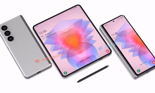 Ý tưởng Galaxy Z Fold4 có bút S Pen