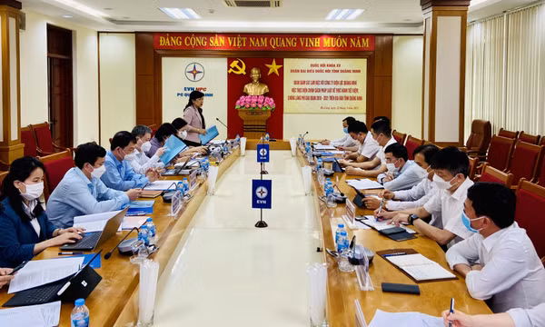 Đoàn ĐBQH tỉnh giám sát tại Công ty Điện lực Quảng Ninh
