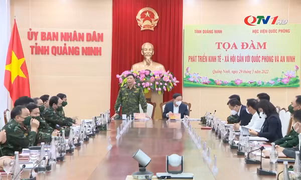 Tọa đàm phát triển kinh tế - xã hội gắn với quốc phòng và an ninh