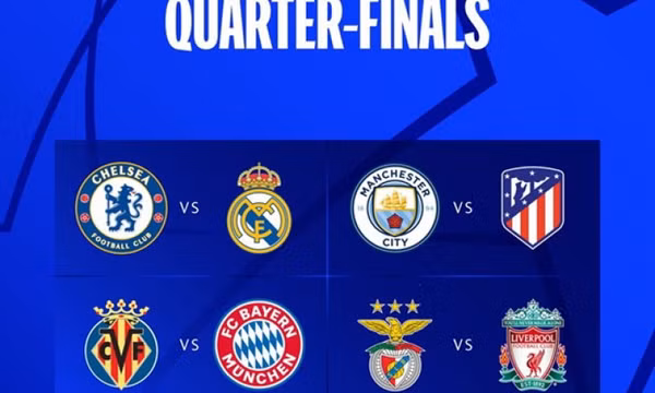 Vòng tứ kết Champions League: Chelsea tái ngộ Real Madrid