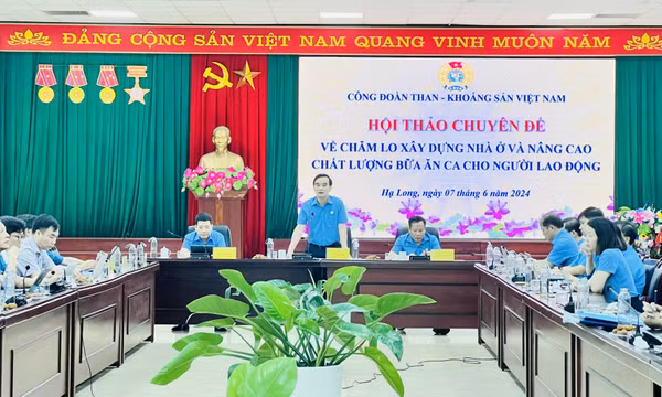 Hội thảo chuyên đề về chăm lo xây dựng nhà ở và nâng cao chất lượng bữa ăn ca cho người lao động