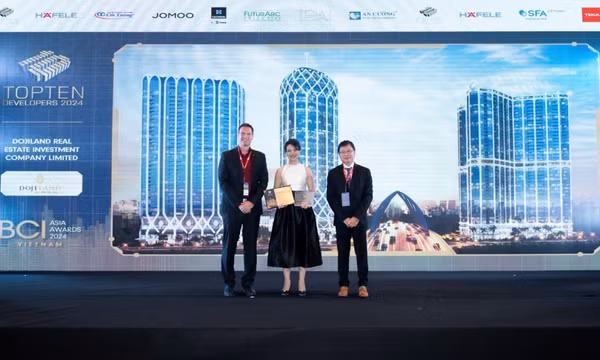 DOJILAND đạt top 10 Nhà phát triển bất động sản hàng đầu Việt Nam tại BCI Asia Award 2024