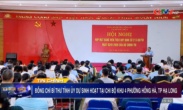 Bí thư Tỉnh ủy dự hội nghị họp mặt đảng viên theo Quy định 213-QĐ/TW