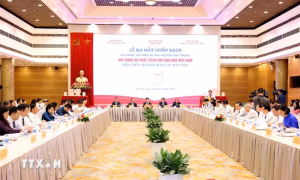Ra mắt cuốn sách của Tổng Bí thư Nguyễn Phú Trọng về xây dựng văn hóa Việt Nam