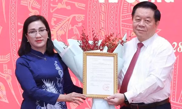 Đồng chí Đinh Thị Mai giữ chức Phó trưởng Ban Tuyên giáo Trung ương