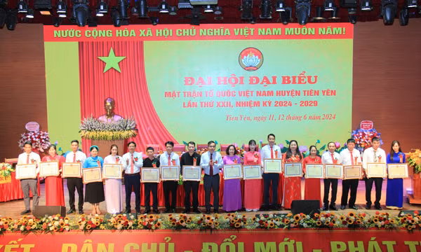 Đại hội Đại biểu MTTQ Việt Nam huyện Tiên Yên lần thứ XXII, nhiệm kỳ 2024 – 2029