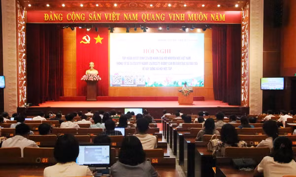 Tập huấn đánh giá công nhận danh hiệu “Công dân học tập”, “Đơn vị học tập”, “Cộng đồng học tập”