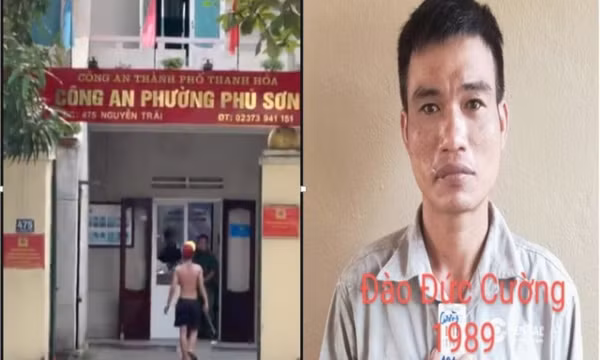 Nguyên nhân nam thanh niên ở Thanh Hóa mang tuýp sắt đến trụ sở công an gây rối