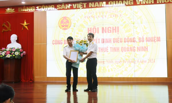 Điều động, bổ nhiệm Cục trưởng Cục Thuế tỉnh Quảng Ninh