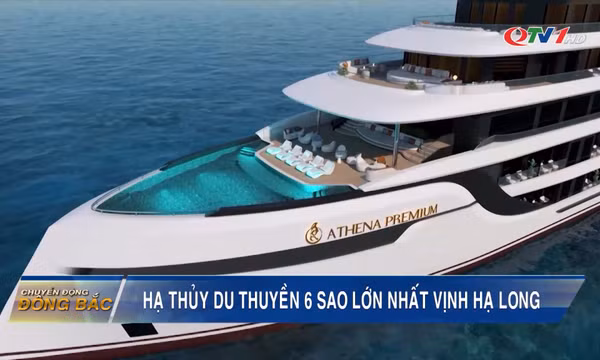 Hạ thủy du thuyền 6 sao lớn nhất Vịnh Hạ Long