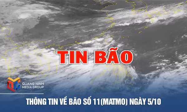 TIN BÃO KHẨN CẤP (Cơn bão số 11) 9h ngày 5/10