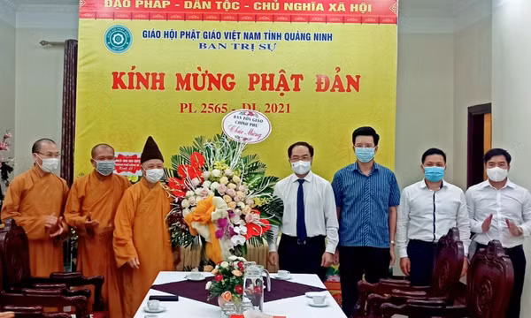 Ban Tôn giáo Chính phủ chúc mừng Giáo hội phật giáo Việt Nam tỉnh Quảng Ninh nhân dịp Đại lễ Phật đản