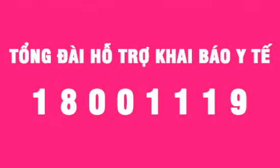 Đưa vào vận hành Tổng đài hỗ trợ khai báo y tế - Số máy 18001119