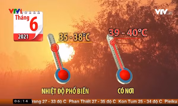 Trong tháng 6, Bắc Bộ có bao nhiêu đợt nắng nóng?